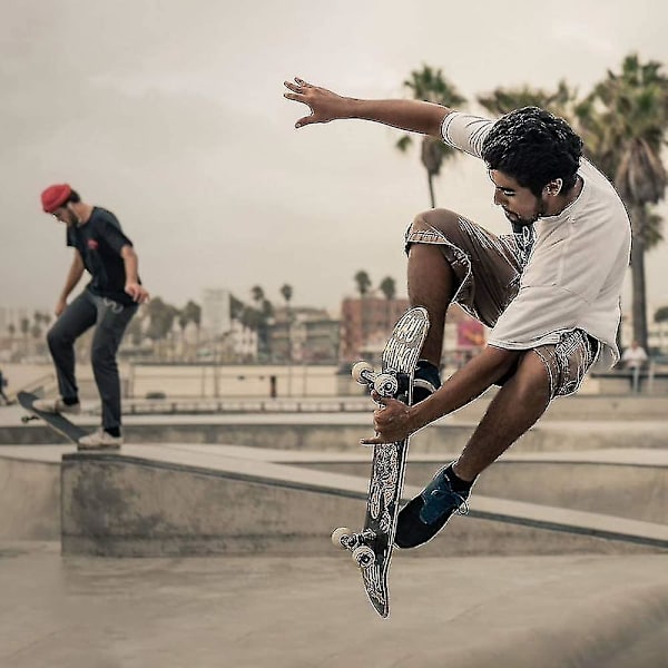 Skateboard Hardware 8-delt Boltesæt og Alt-i-én Skateboardværktøj Skateboard T-Tilbehør med Værktøj L-formet Phillips Skruetrækker