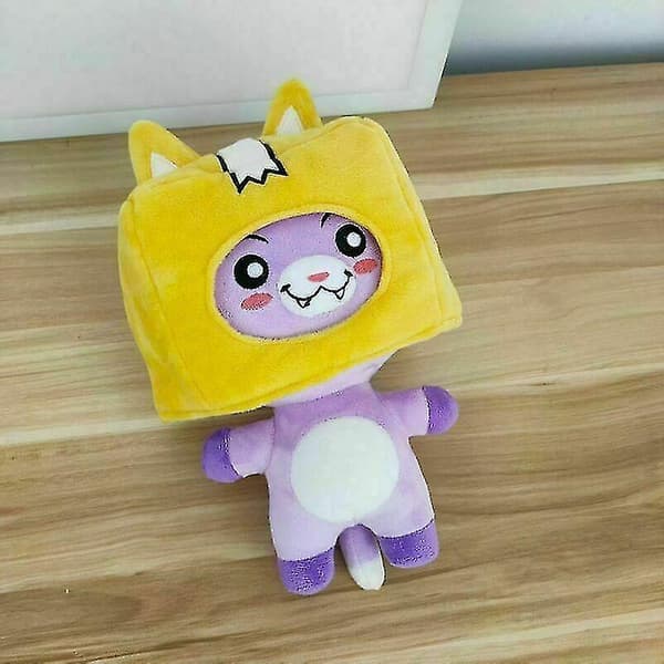 Lankybox Ghosty Plussjedokke Gløder I Mørket Myk Stoffdyr Jul Foxy
