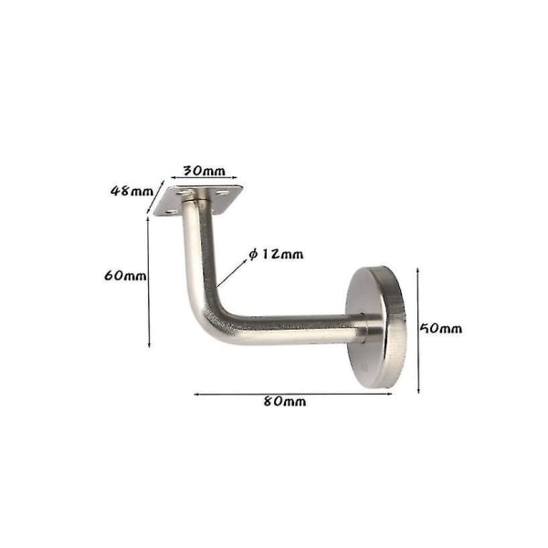Trappehåndrælbeslag, Rustfrit Stål Trappegelænderbeslag Montering