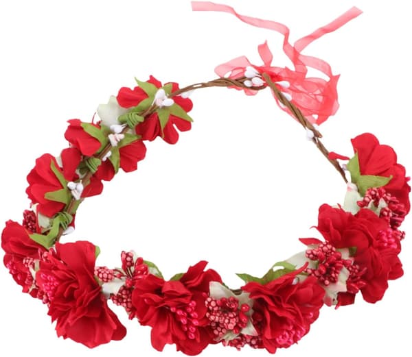 Girlandehodeplagg for kvinner Bryllupsbrudehodeplagg Blomsterhodeplagg