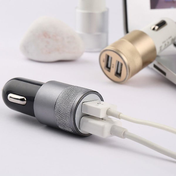 DC12-24V 2.1A 1.0A Dubbel USB-Port Bil Laddare Adapter