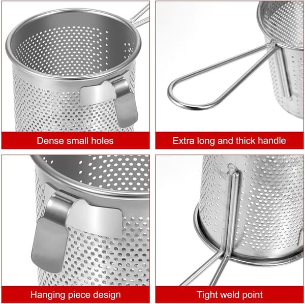 Hot-Pot Side Colander Hot Pot Side Colanders Rustfritt Stål Enkel Design Enkel å Bruke Enkel