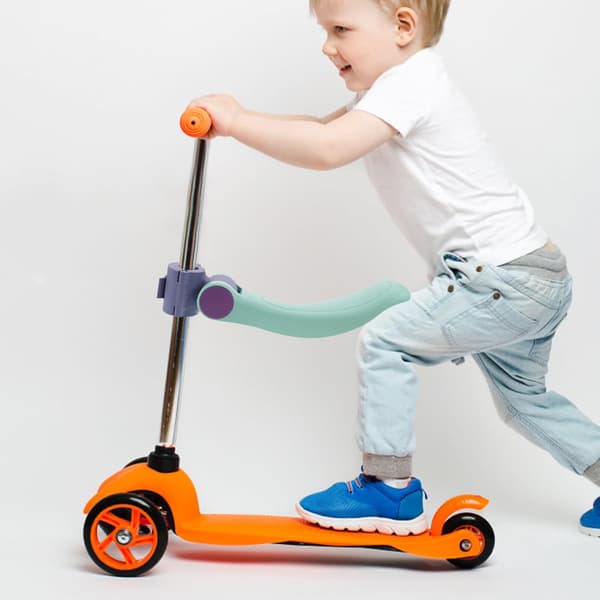Scooter Fällbar Sits Fällbar Elscootersits för Bebisar för Grön