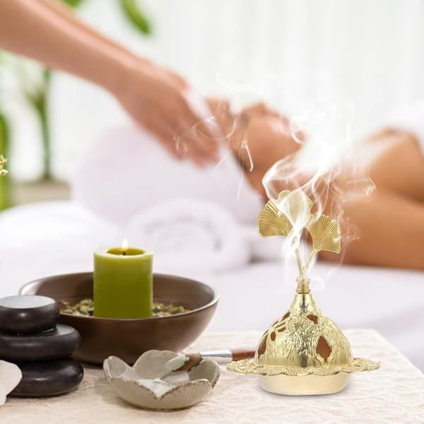 Legering Røgelsesbrænder Kegle Spole Røgelsesbrænder Mini Zinklegering Aromaterapi Tilbehør Elegant Belægning Kontor Zen Rum