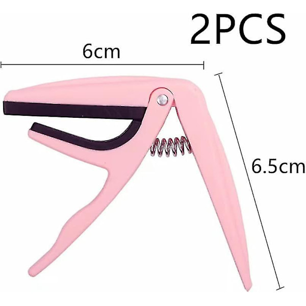 Ukulele Capo Universal Ukulele Klips Holdbar Ukulele Stigningsklips Stærk Guitar Capo