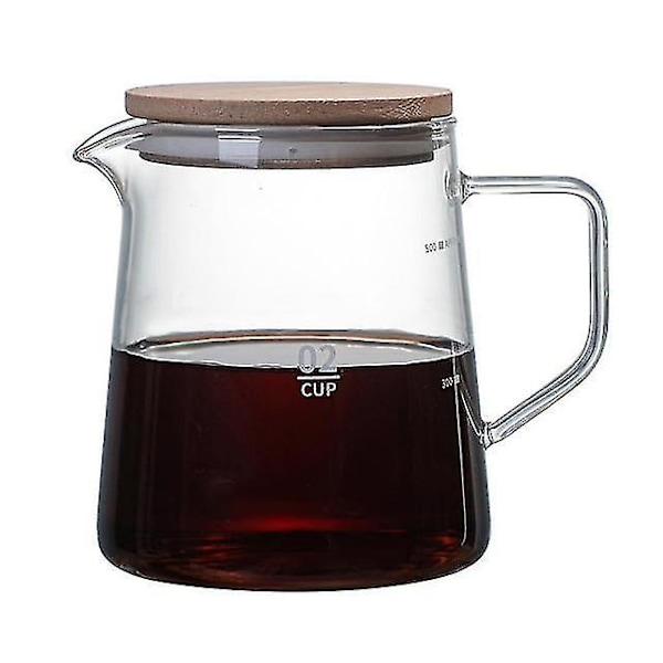 500ml Glaskande Varmebestandig Tekande Med Låg
