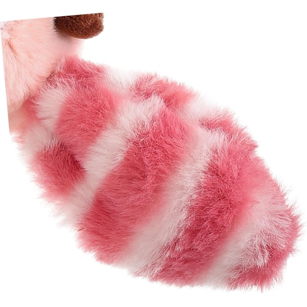 Sød Plys Vaskebjørn Nøglering Kvaster Dekorativ Taske Vedhæng Nøglering Tilbehør Fluffy Nøglering
