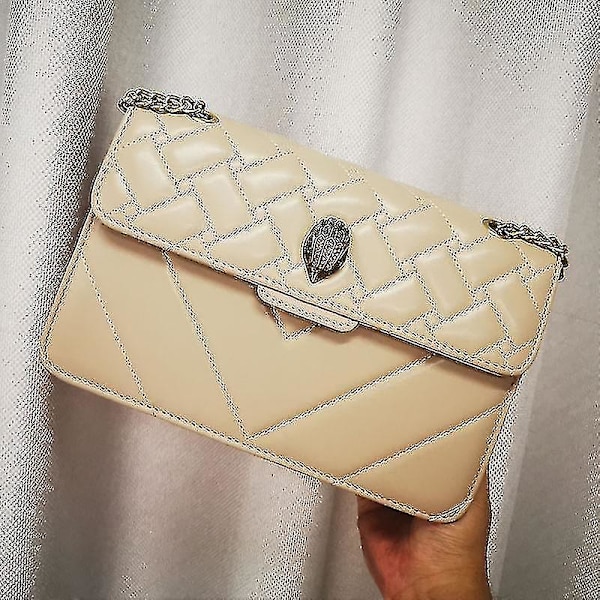 Kurt Geiger London Kensington Väska Damväska PU-Läder Handväska Lyxigt Brittiskt Märke Axelväska Messenger Plånbok Kvinna Crossbody Väska Ty-yuhao Khaki