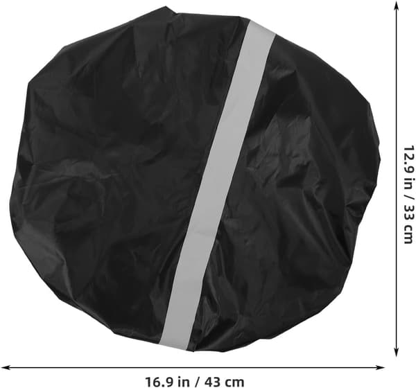 Vattentät cykelkorgsfoder och regnskydd, svart 42x33x25cm