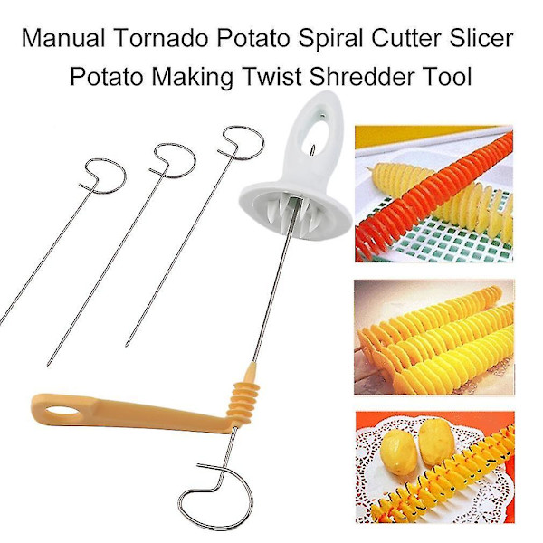 Manuell Tornado Potatisspiral Skärare Rivjärn Verktyg