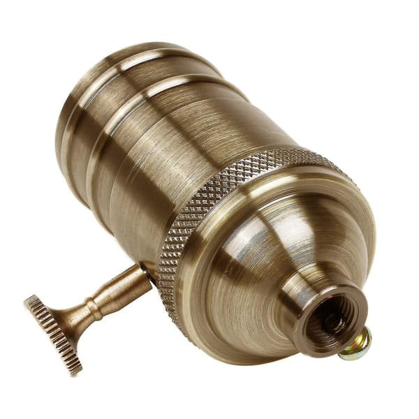 E26/e27 Edison Lamphållare i Antikmässing