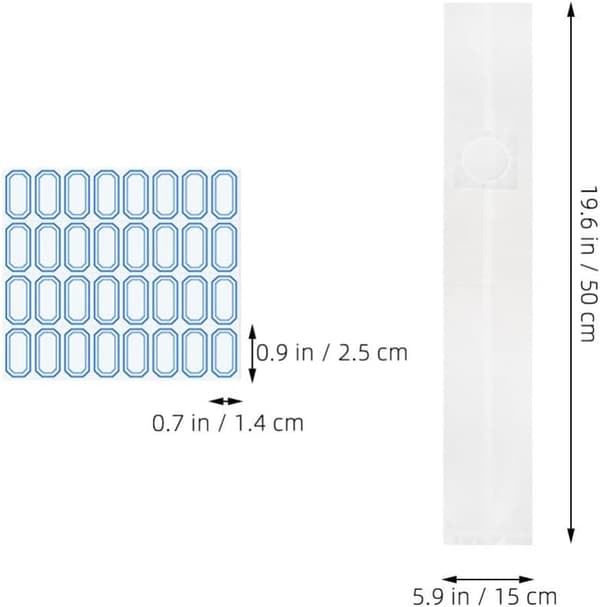 1 sett soppdyrkingsposer steriliserte dyrkingsposer for spiselige sopp PE-materiale