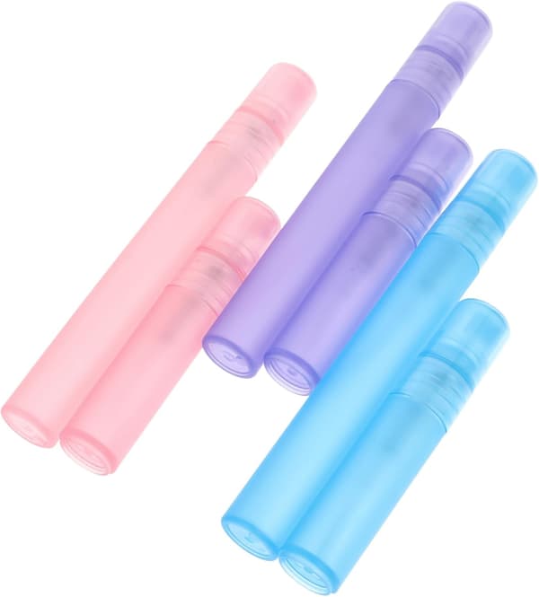6 stk påfyllbare sprayflasker for hår 5ml 10ml Små tomme vannsprayflasker