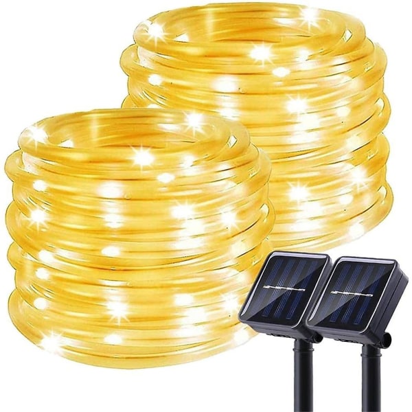 3 st Solar Rope Lights 40ft 120 LEDs 8 lägen Fairy Lights