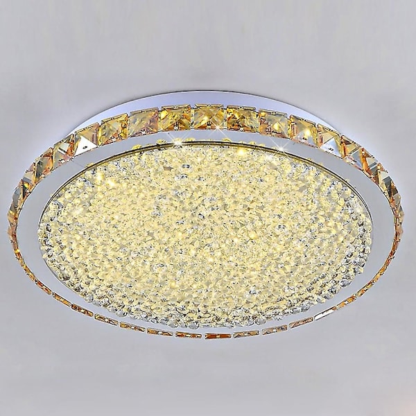 1-lys 44,5 cm Mini Style LED Flush Mount Metall Krystall