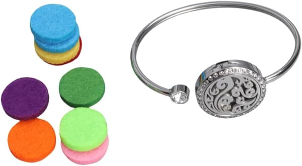 3 stk. Delikat hul diffuser-medaljonarmbånd i rustfrit stål, smykker