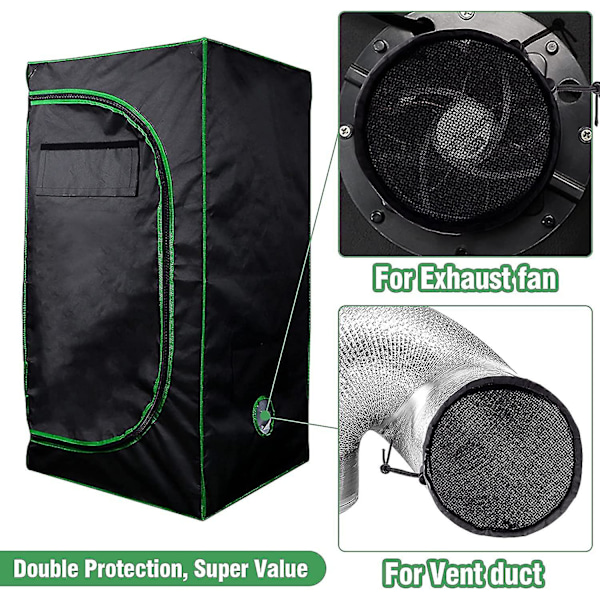 2 st Växthus Tält Ventilationslock - 6\" Kanalfilter Ventilationslock - Växthus Tält Ventilationsfilter Lock