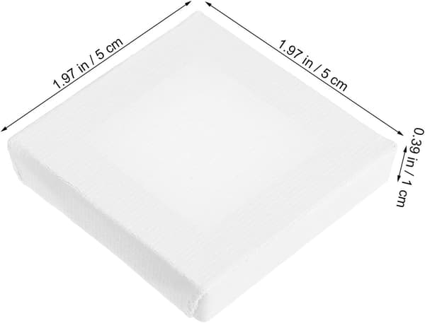24 st Mini Målningsramar Bomullsdukpaneler DIY Konsttavlor Uppspända Dukar