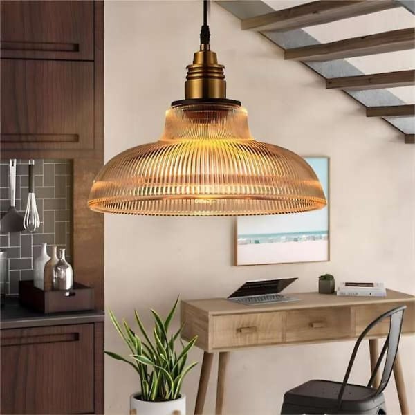 30cm LED Hengelampe Glass Metall Vintage Landlig Lys
