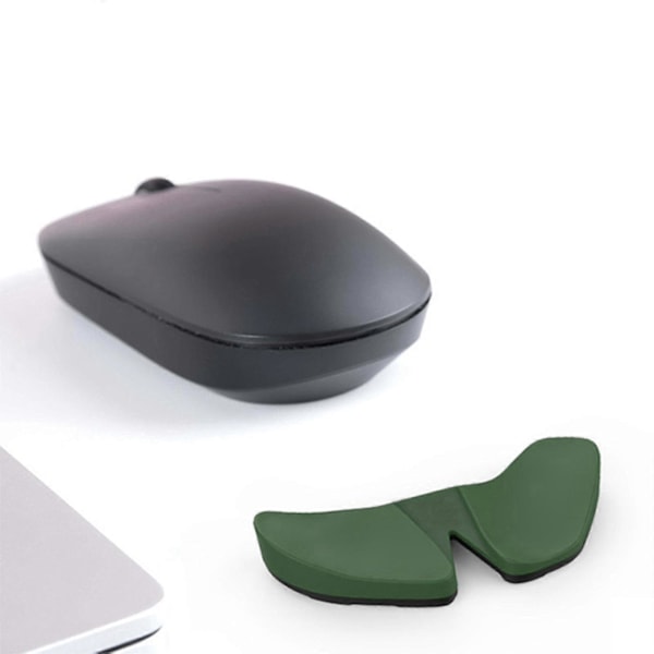 Ergonomiskt handledsstöd för mus, Karpaltunnelsyndrom-stöd, smärtlindring, anti-trötthet, lätt glid, elegant Green