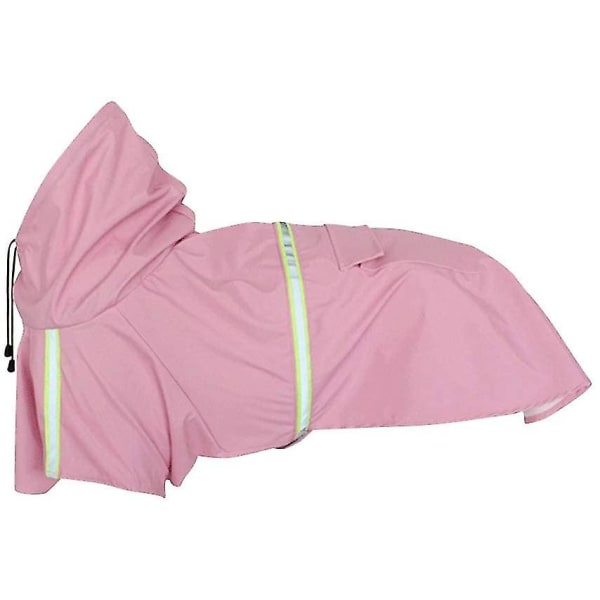 Hunde Regnjakke Refleks Pet Genser For Stor/middels/liten Hund Mz058 (L, Rosa)