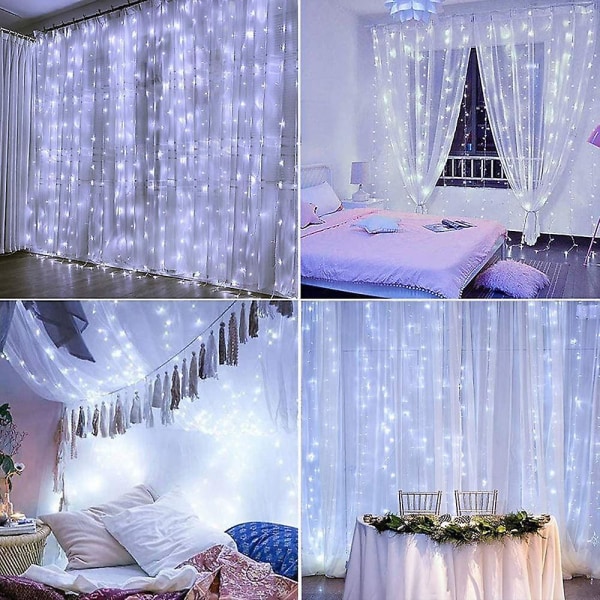 Ulkovalaistusketju Koristelu Led Jääpuikko 3x3m 300 Led