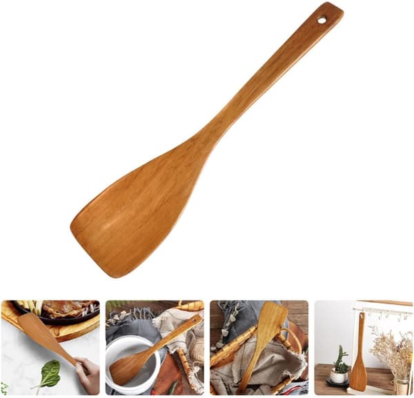 Langskaftet spade Bærbar kokespade Tre langskaftet Ergonomisk