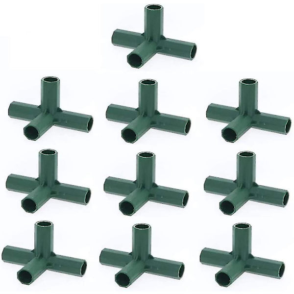 Plastikbelagte Canes Connector til Havekonstruktioner/støtter Bur/frugtbur/netrammer/hegn, Drivhusramme Møbelbygning Connector