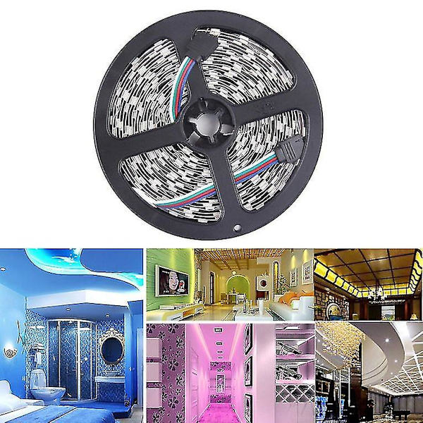 5m 16ft 5050 Smd 300 Leds Flexibel Ljus Led Klibbig Remsa