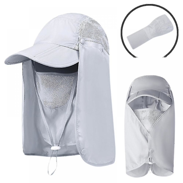 Home Prefer Solhatt med UPF50+ Mesh, Bred Brätte, Fiskehatt med Nackskydd