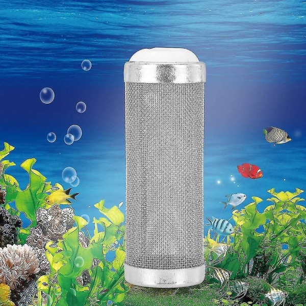 5 stk. Akvarium Filter Indløbsgitter Rustfrit Stål Kurv Rejer Beskyttelse Metal Filter