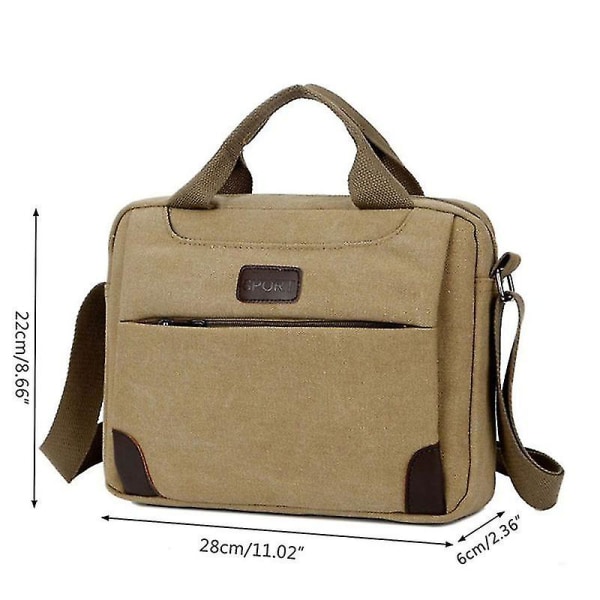 Mænds Canvas Crossbody Vandreturs Militær Messenger Sling Skuldertaske