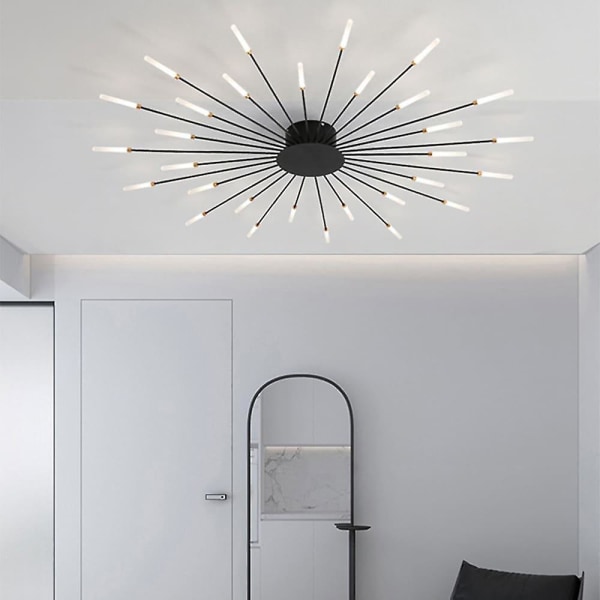 Moderne Loftlampe Nem Installation Akryl Lampskærm Lysekrone