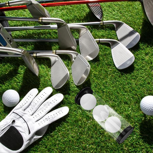 5 st golfbollsbehållare plaströr golfbär- och displayfodral 4,5x13,5 cm