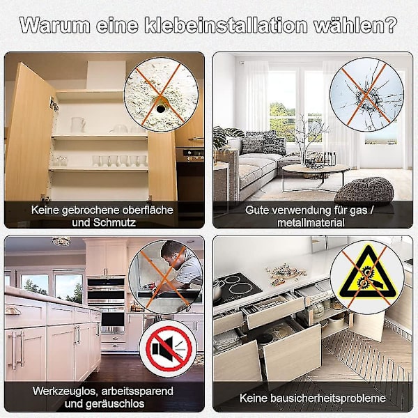 4 kpl itseliimautuvia ovien magneetteja kaappioviin, päivitetyt ovien magneettilukot huonekaluille, magneettilukko, vahva kaapin magneettilukko, laatikot Silver