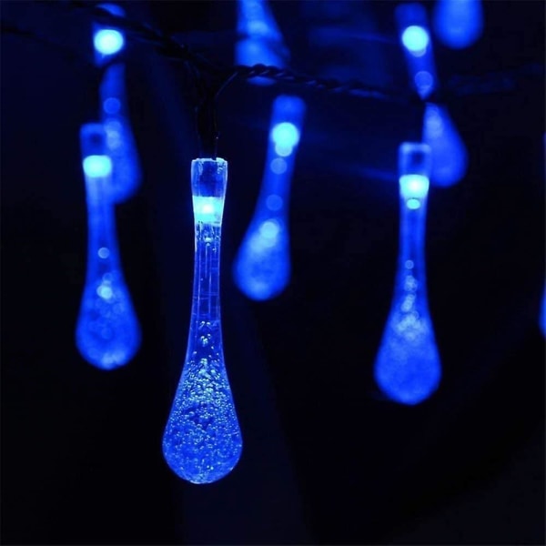 Christmas Water Drop Solar String Lights 10m 100LED 33ft