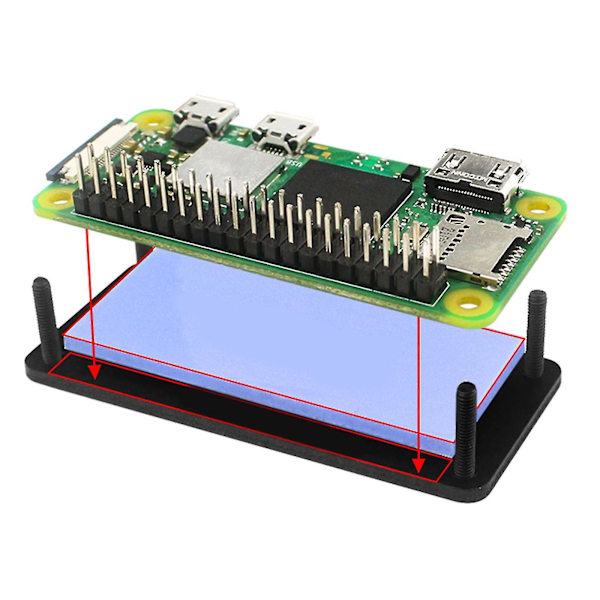 Aluminiumkabinet til Raspberry Pi 2 W Passiv Køling Allory til Raspberry Pi Zero