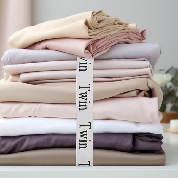 4 stk elastisk lakenbånd oppbevaringsstropper hvit polyester justerbar elastisk design moteriktig
