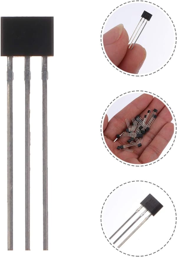 100 stk. Hall-effektsensor Motor Robust elektrisk motor for hjemmemagnetisk sensor