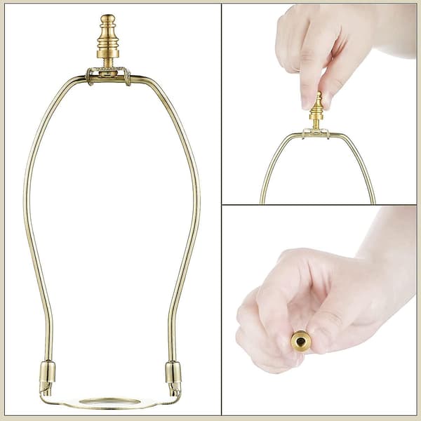 4 stk. Lampeknapper til Lmell Lampskærm Solid Messing Knapper til Lmell Lamper 1-3/4 Tommer
