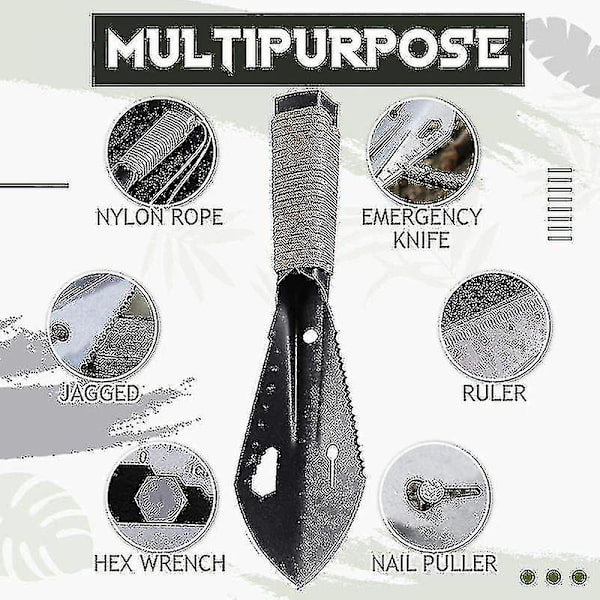 Multifunktionel Bærbar Mini Spade Let Vandreturs Camping Spade Spatel Kompatibel Med Camping Have Spade New-yuhao H