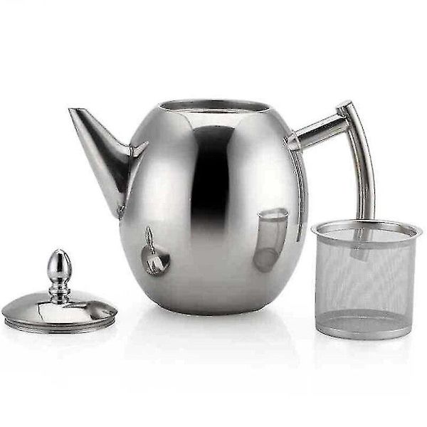 Rustfrit Stål Tekander Infuser Kaffekedel Sølv
