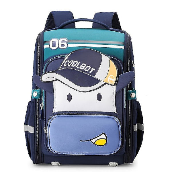 All-in-one-ryggsäck för grundskolan Blue