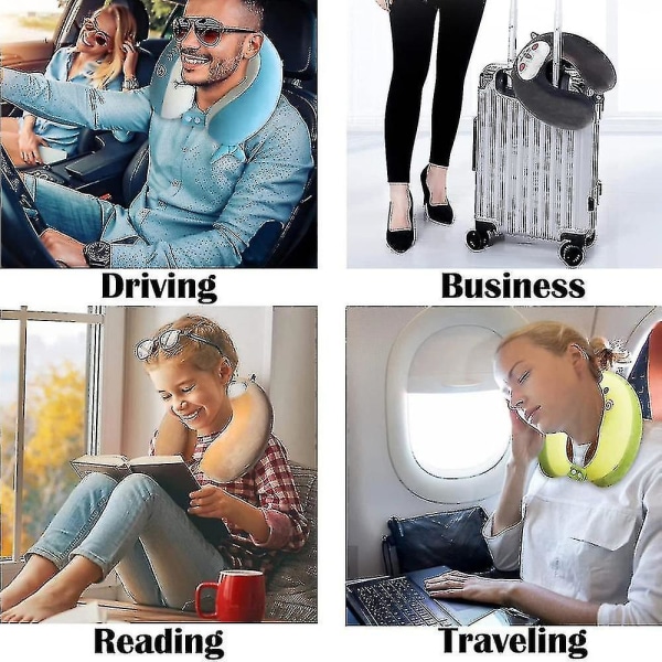 Resepill för Nacke, Minnesskum Restillbehör för Flygplan och Bil