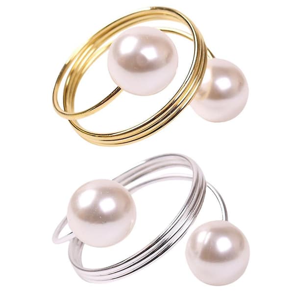 2 stk. Servietringe af Papir, Servietringe, Diamant Servietringe