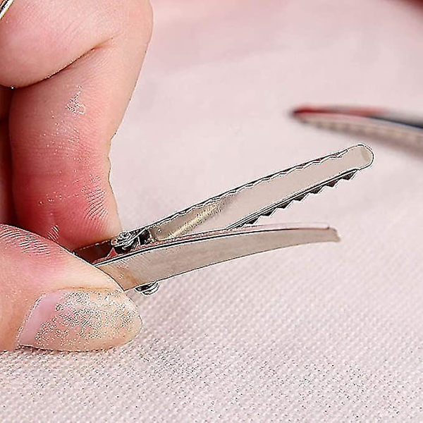 50 stk. Metal Krokodille Alligator Hårklemmer Skridsikker DIY