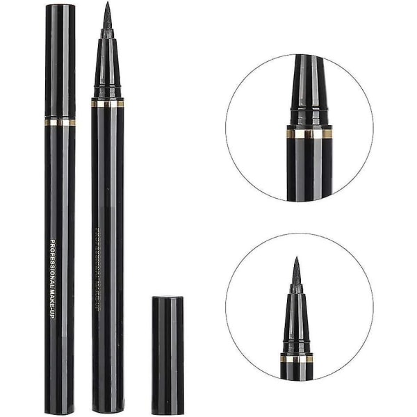 Black Liquid Eyeliner Pen Vandtæt Hurtigtørrende
