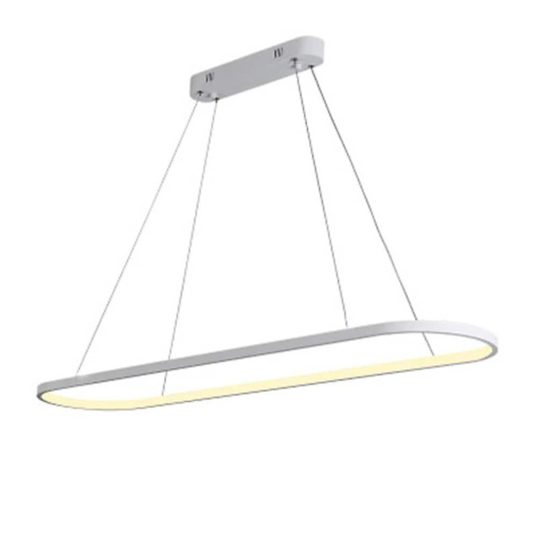 69cm LED Oval Hänglampa Cirkeldesign Aluminium
