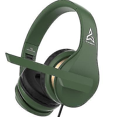 3.5mm Spelheadset med Mikrofon LED-Hörlurar för PC Laptop PS4 PS5 Xbox One
