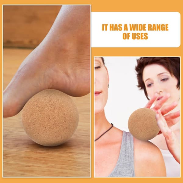 2 stk. korkmassagebolde 6 cm diameter Myofascial Terapi Massagebold